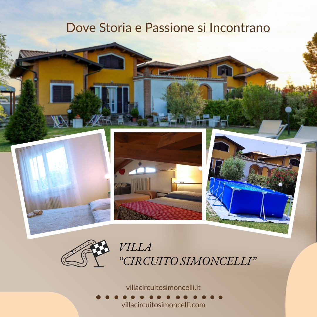 Vivi la tua passione per i motori: soggiorna a Villa Circuito Simoncelli, a due passi dal circuito di Misano Vivi la tua passione per i motori: soggiorna a Villa Circuito Simoncelli, a due passi dal circuito di Misano